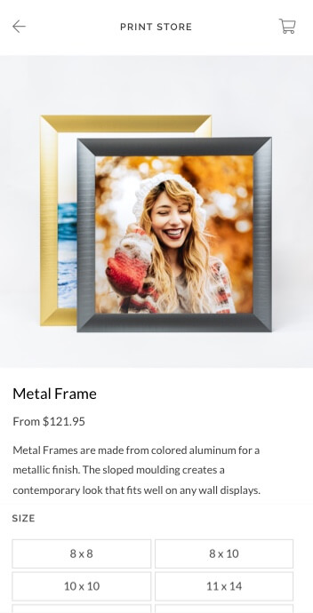 Easy purchase from mobile